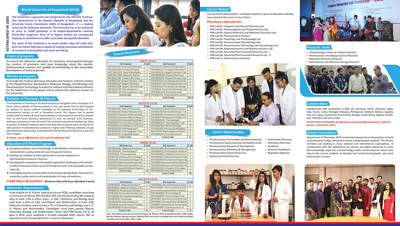B.Pharm Brochure