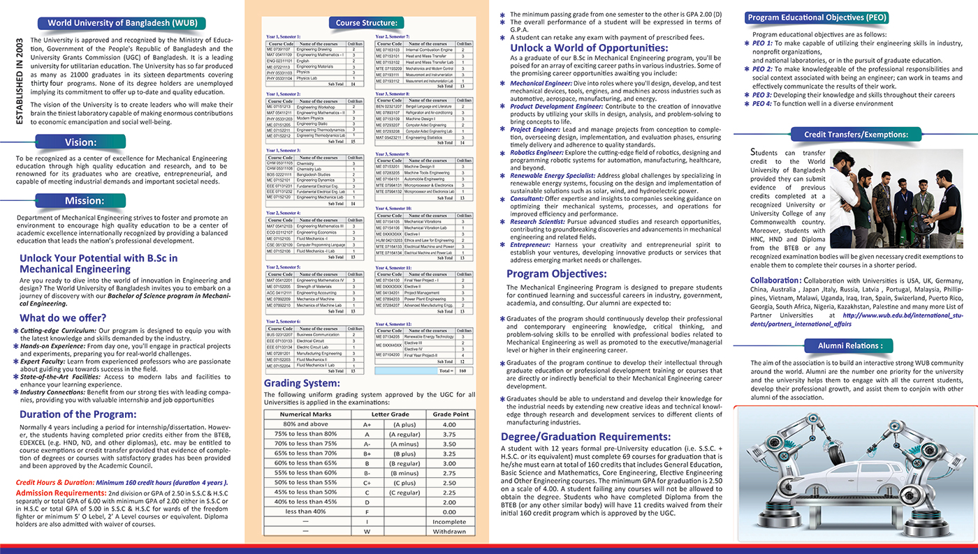Mechanical Engineering Brochure