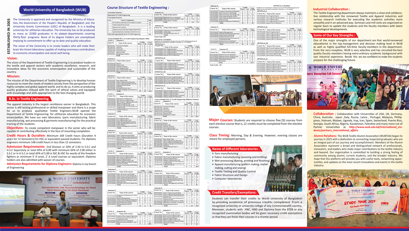 Textile Engineering Brochure